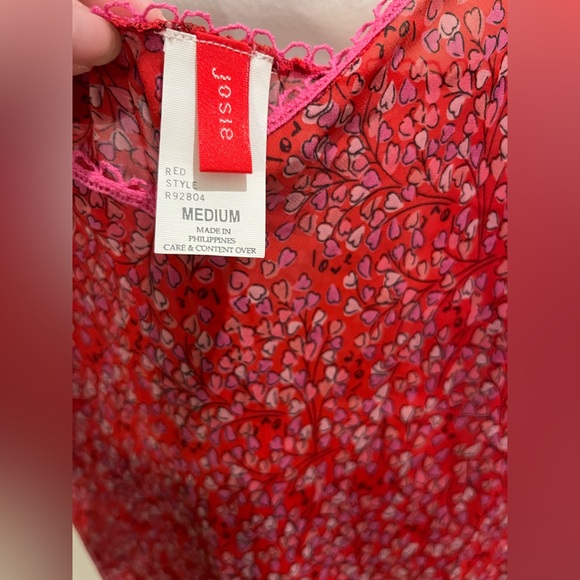 Vintage Natori - Floating Hearts - Sheer slip dress - Size Medium - Y2K - Picture 6 of 7